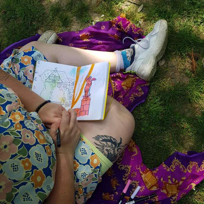 Balade dessinée à la Pierre-Percée à Divatte-sur-Loire