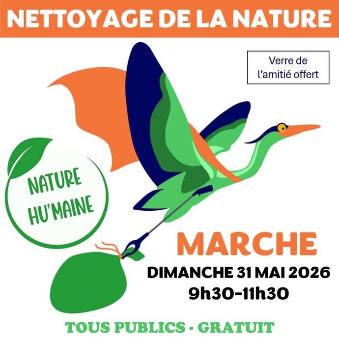 Marche de nettoyage de la nature