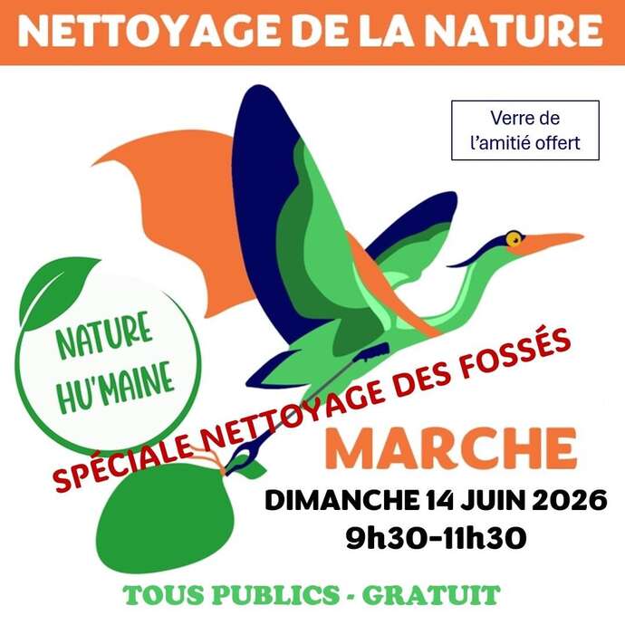 Marche de nettoyage de la nature