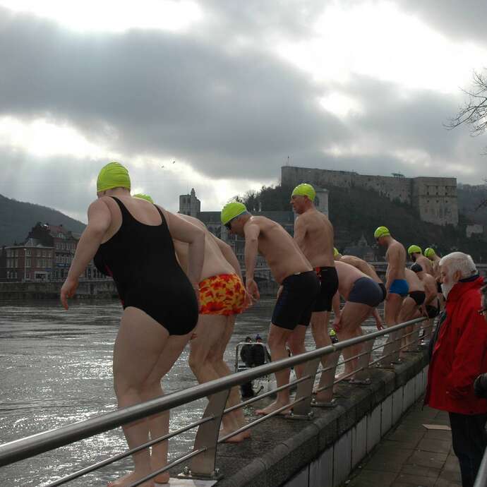Traversée hivernale de la Meuse