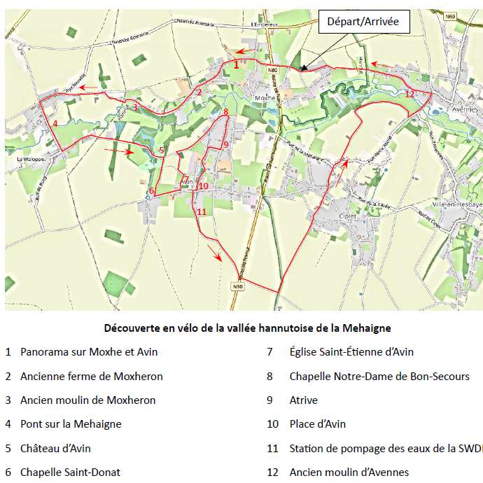 À la découverte en vélo de la vallée hannutoise de la Mehaigne