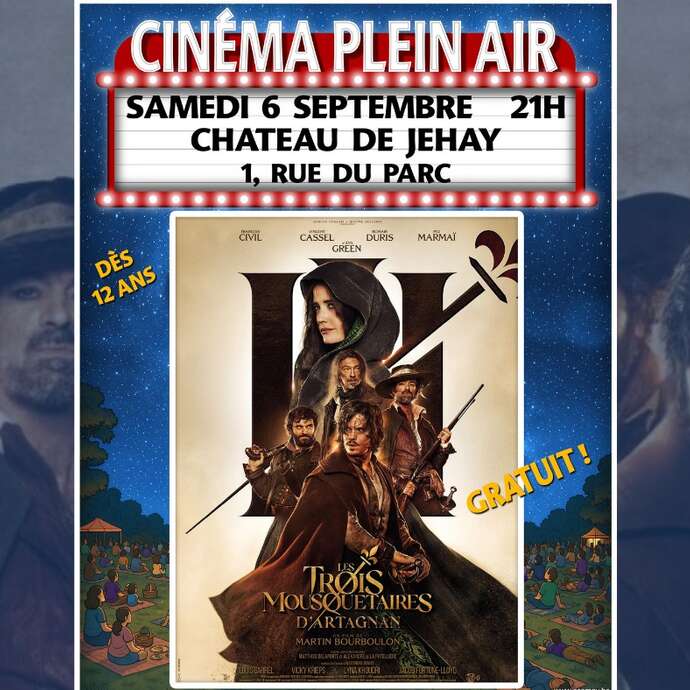 Cinéma en plein air - Les trois mousquetaires : D'Artagnan