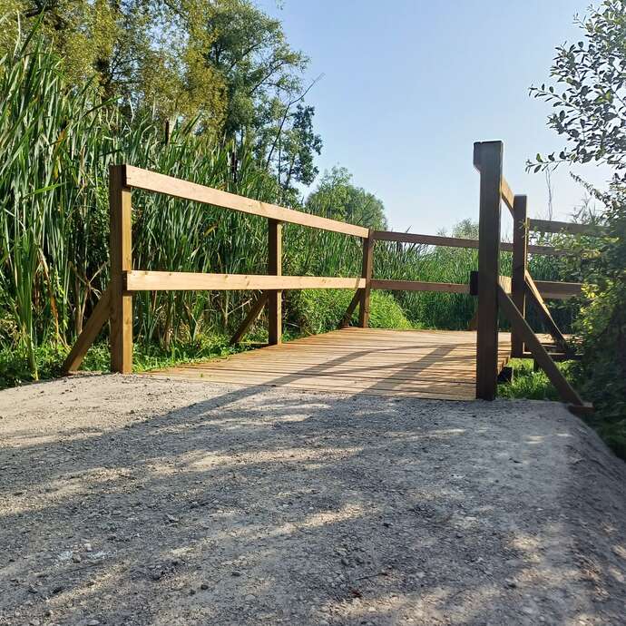 Inauguration du caillebotis de la balade du Geer