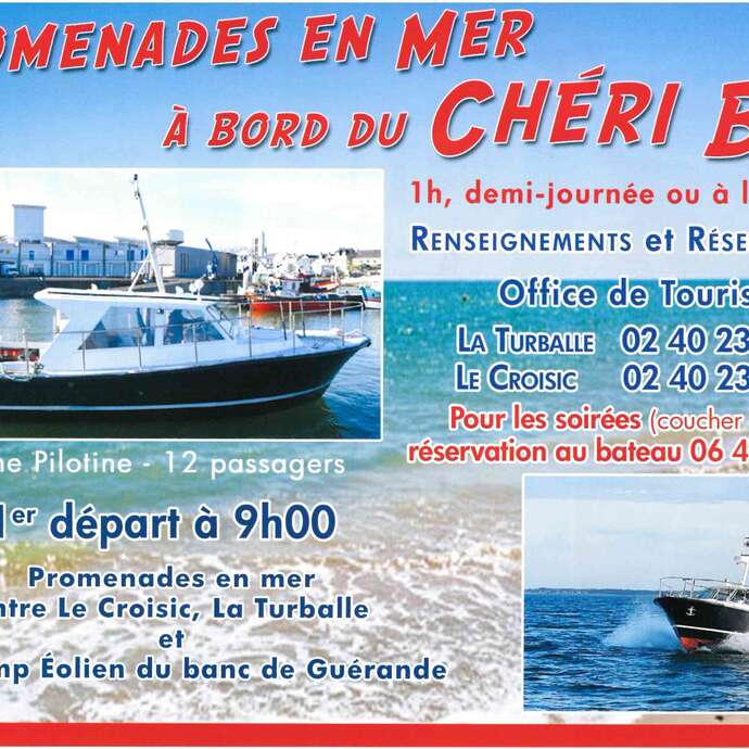 Balades en mer avec le Chéri Bibi