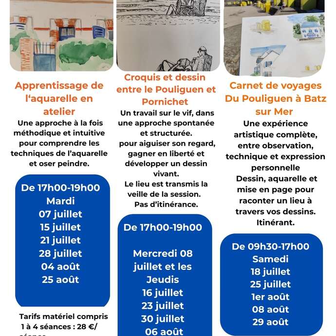 Ateliers artisitiques - Stages
