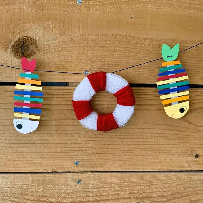 Atelier : guirlande de la mer