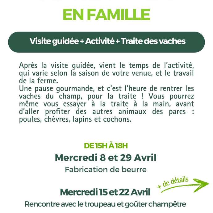 Après-midi en famille et activités "découverte du troupeau et goûter champêtre"