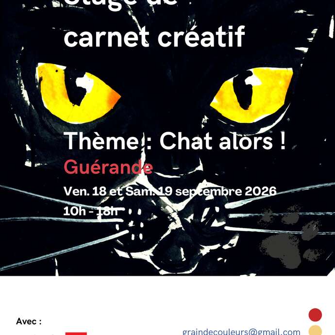 Carnet créatif - "Chat alors !"