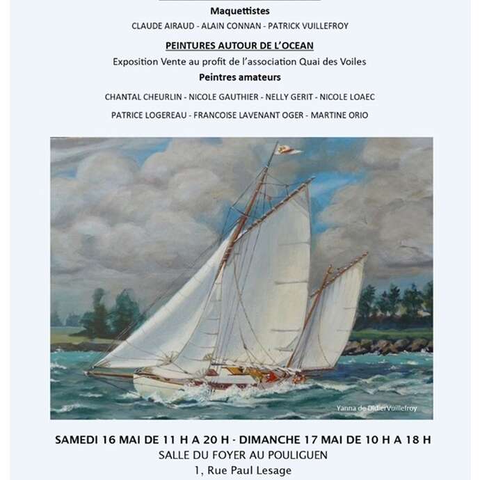 Exposition de peintures et maquettes des adhérents et amis du Quai des Voiles