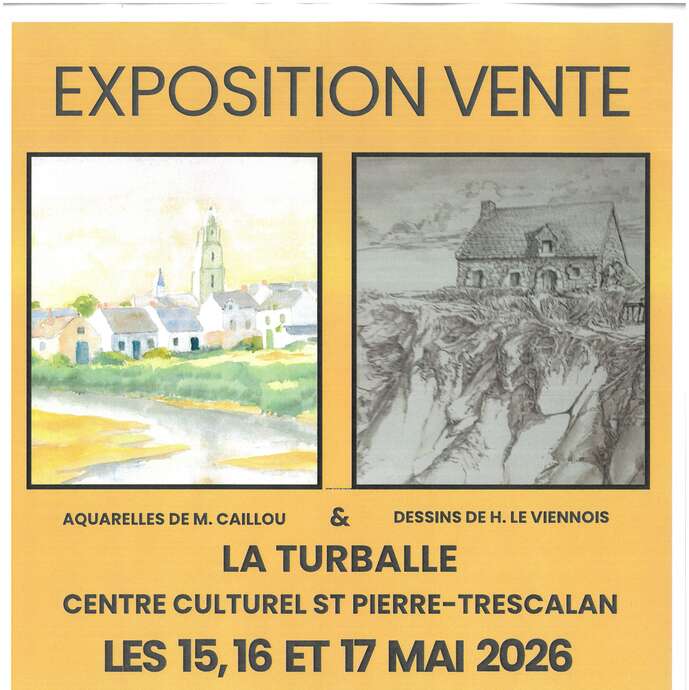 Exposition et vente aquarelles et dessins