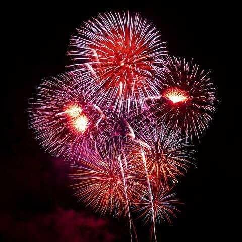 Feu d'artifice et soirée festive