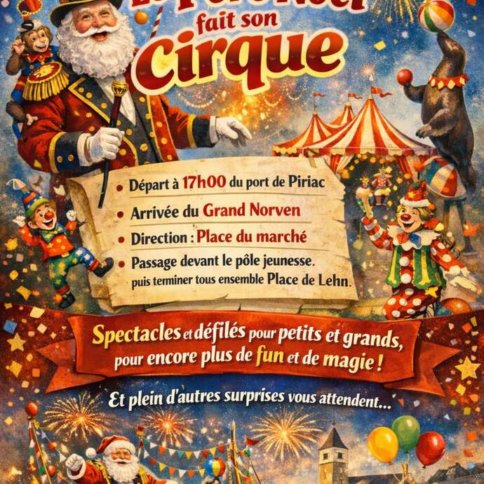 Le Père Noël fait son cirque