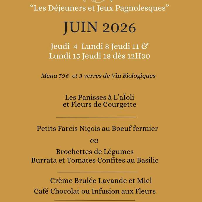 Les déjeuners et jeux Pagnolesques