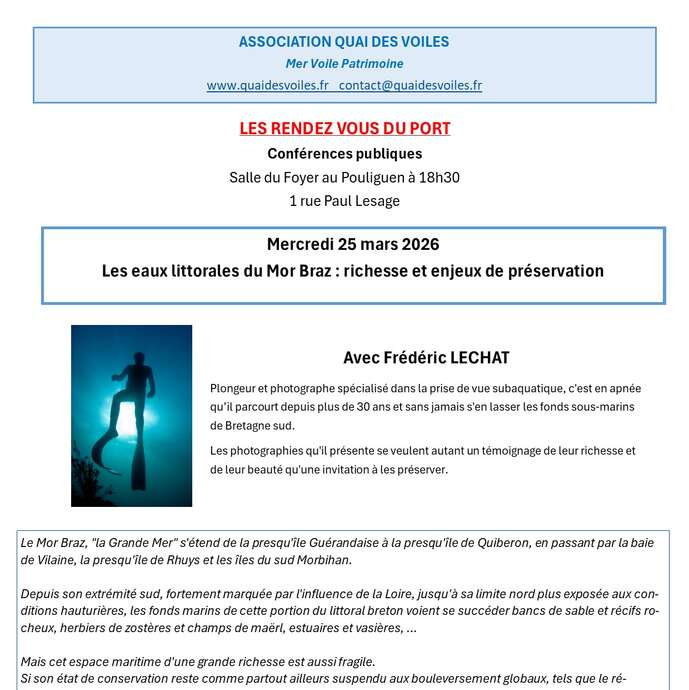 Les rendez vous du Port : conférences publiques