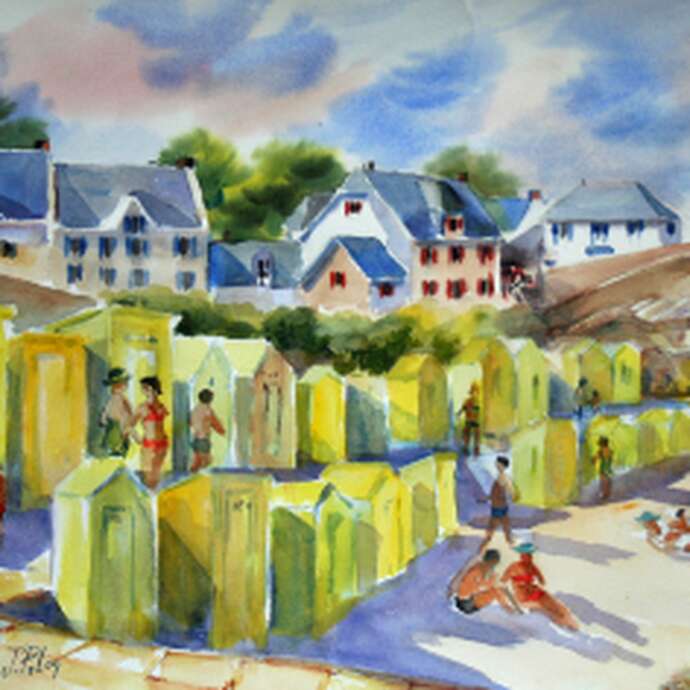 Ausstellung der Aquarellmalerin Jacqueline PELON