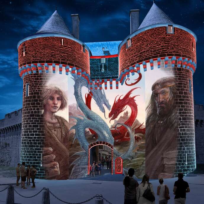 Projection nocturne John Howe