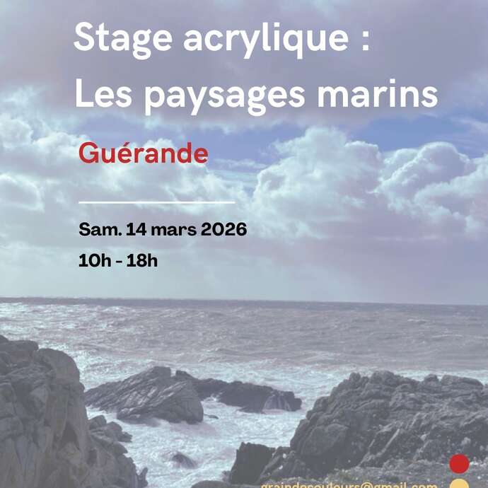 Stage de peinture - Acrylique et paysages marins