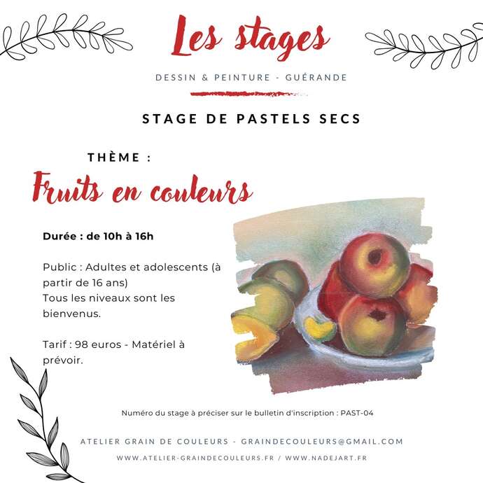 Stage de peinture - Pastels secs