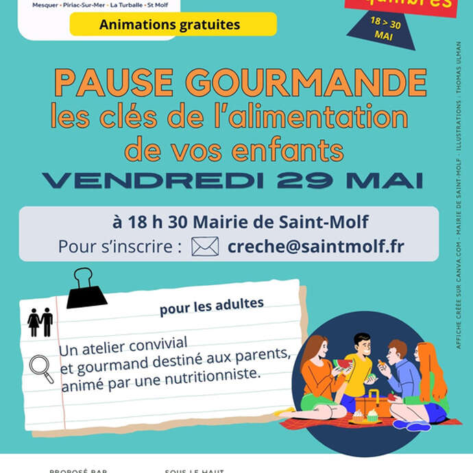 Pause gourmande - les rencontres de la petite enfance