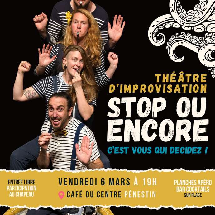 Soirée théâtre d'improvisation avec L'Octopus Impro