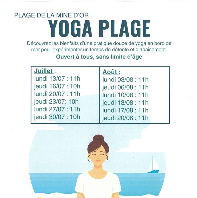 Yoga sur la plage
