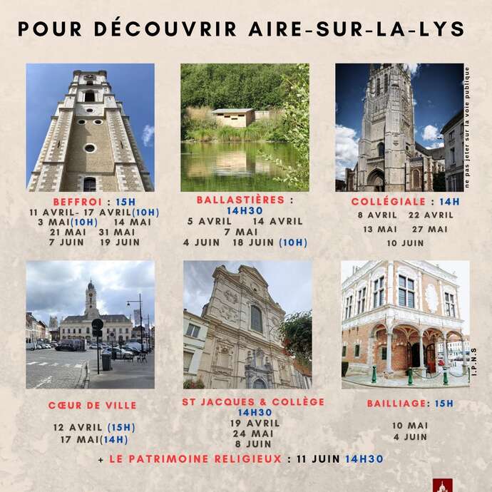 VISITES GUIDEES | 26 visites guidées pour découvrir Aire-sur-la Lys