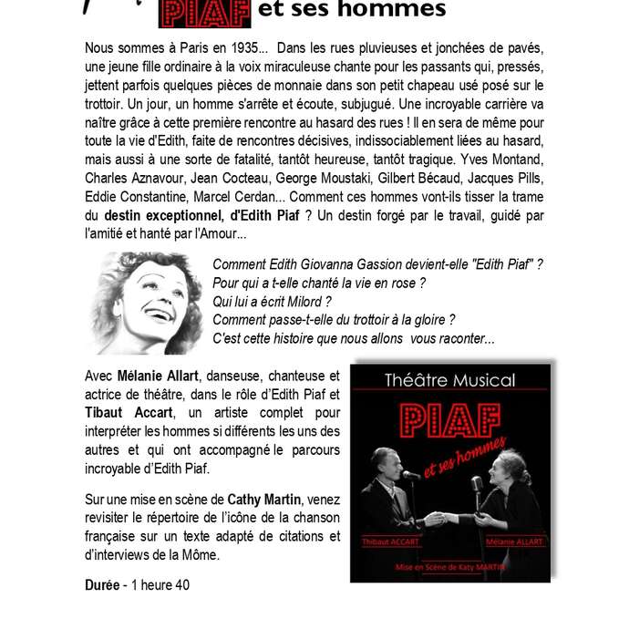 Piaf et ses hommes