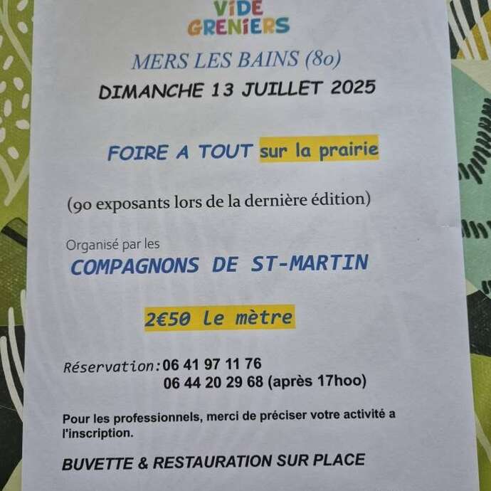 Foire à tout - Vide greniers