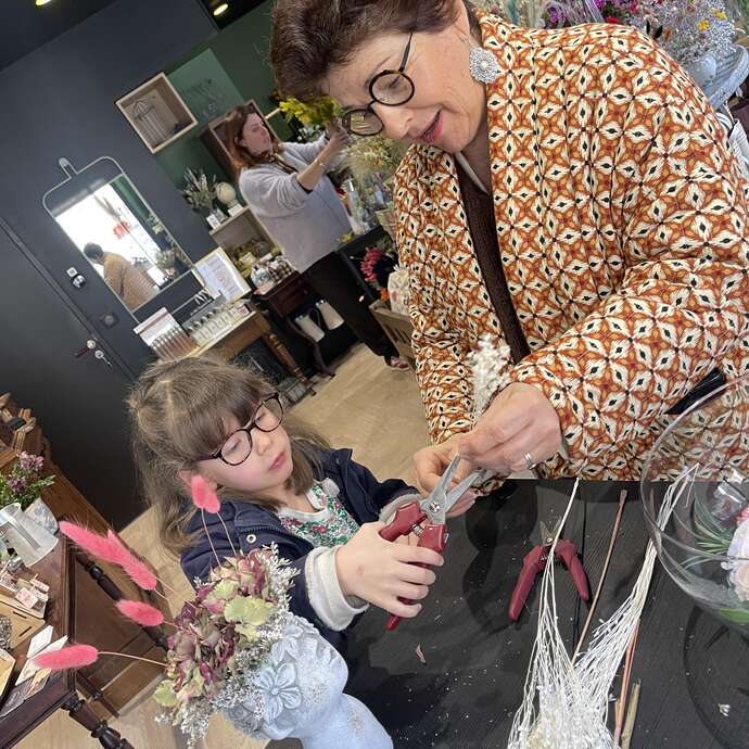 Atelier floral bouquet de saison Mamie + Petit Enfant dès 6 ans