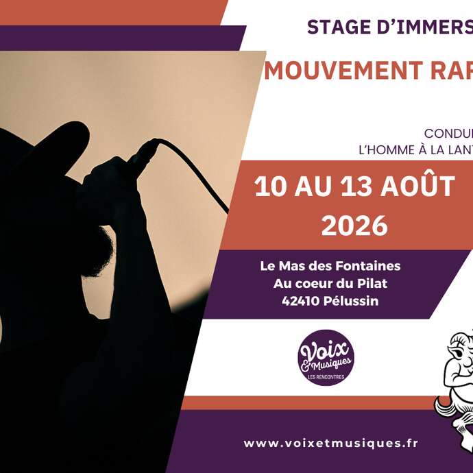 Stage d’immersion Mouvement rappé - Rencontres Voix & Musiques 2026