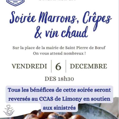 Soirée Marrons,  crêpes et  vin chaud