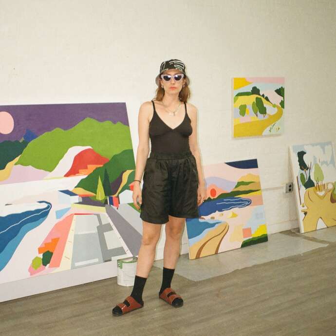 Vernissage : Tessa Perutz - Verbier Sunset Mural