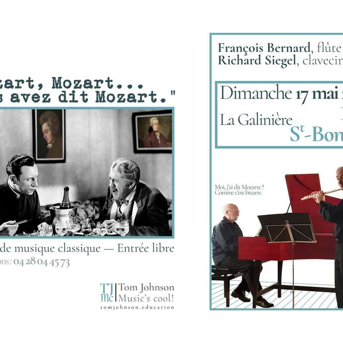 Mozart, Mozart… Vous avez dit Mozart ? — Récital flûte et clavecin
