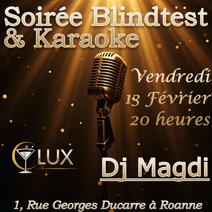Soirée blindtest et karaoké