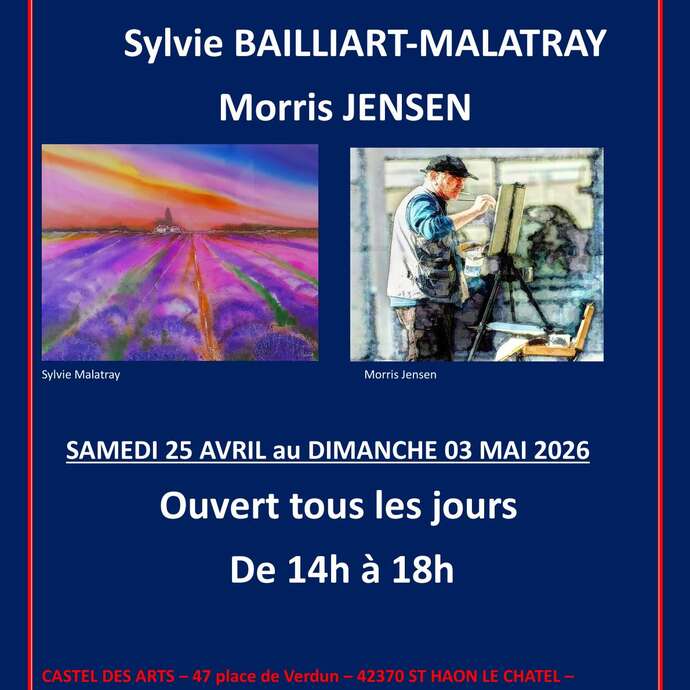 Peinture de Sylvie Baillart -Malatray et Morris Jensen