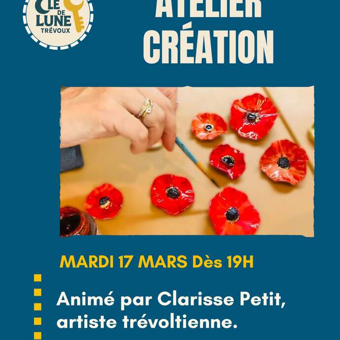 Atelier création : Coquelicots en faïence animé par Clarisse Petit