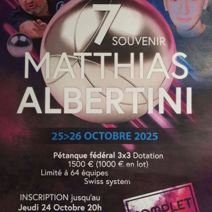 7ème souvenir Matthias Albertini -Concours de pétanque
