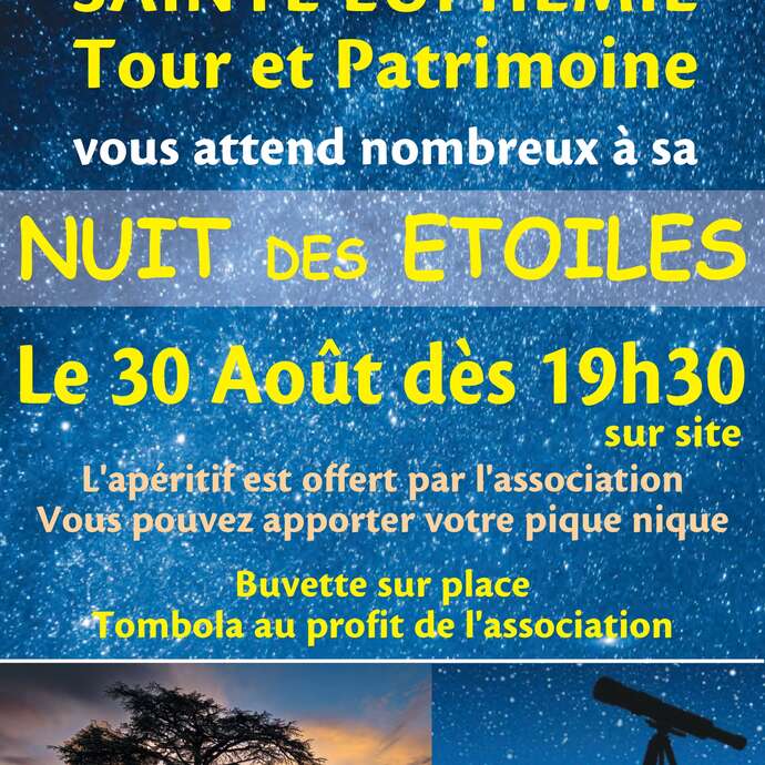 La nuit des étoiles à la Tour du Boujard
