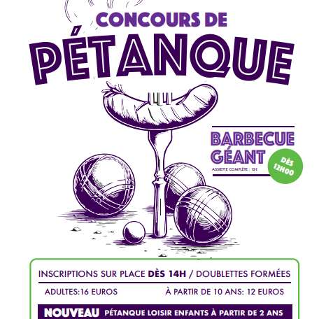 Concours de pétanque et barbecue