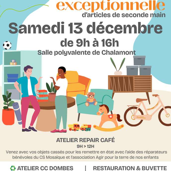 Vente d'articles de seconde main à Chalamont