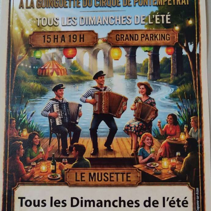 Après-midi musette au bord de l'eau