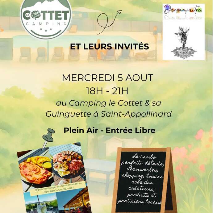 Le village éphémère au camping Le Cottet