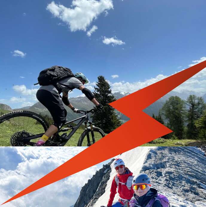 Combo ebike / glacier