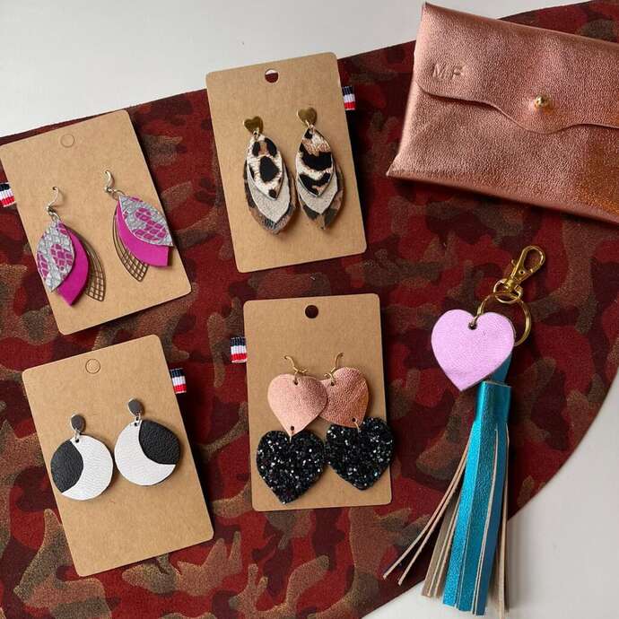 Atelier Cuir - Fabriquez vos Boucles d'Oreilles ou Bijoux en Cuir
