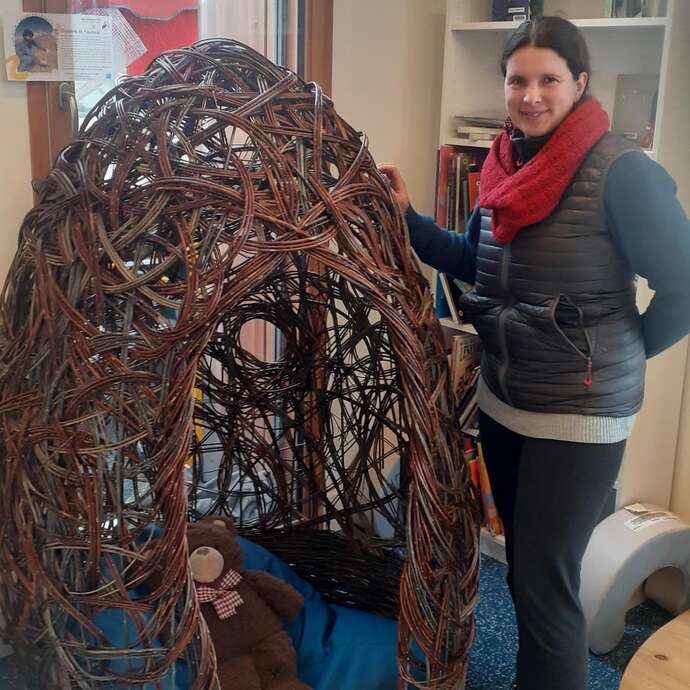Une cabane dans la médiathèque !