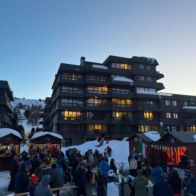 Après-Ski-Abend in Les Chalets
