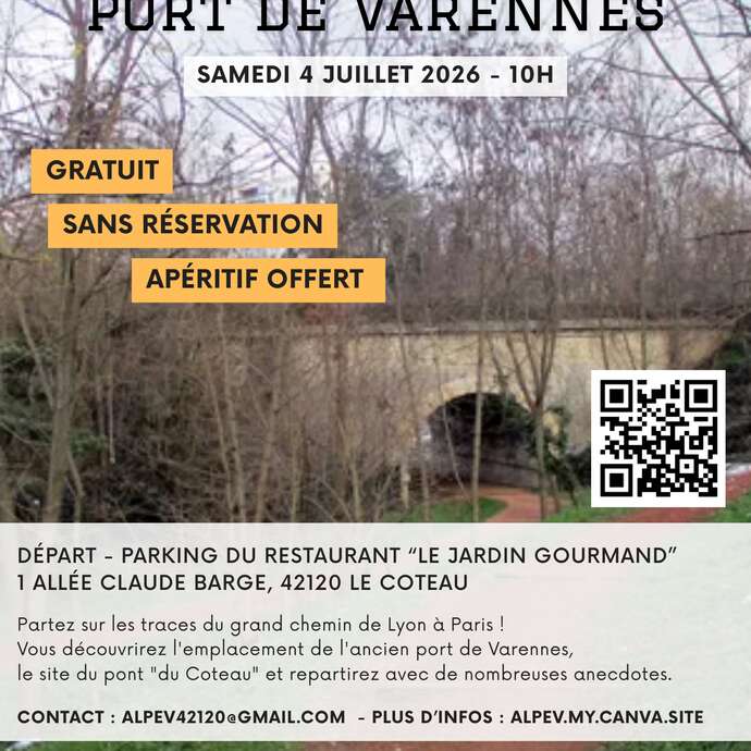 Visite de l'ancien port de Varennes
