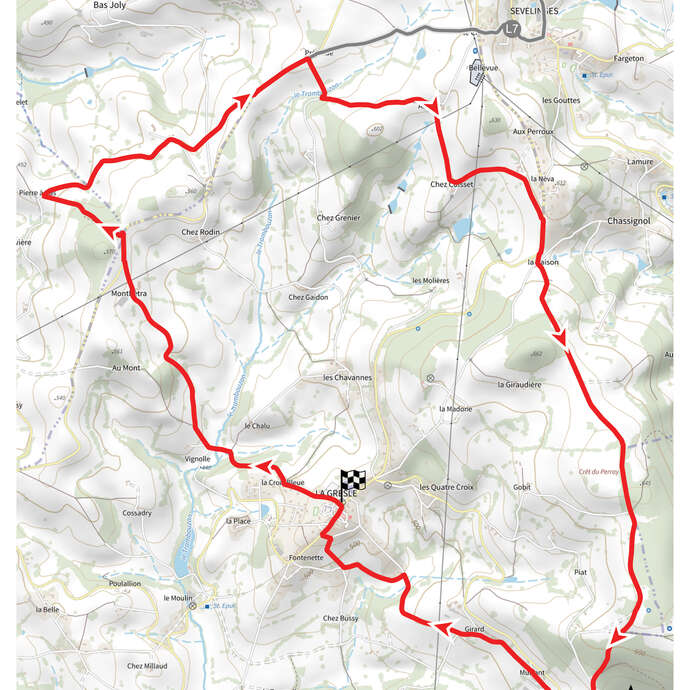 Itinéraire VTT : circuit 17, base Le Cergne