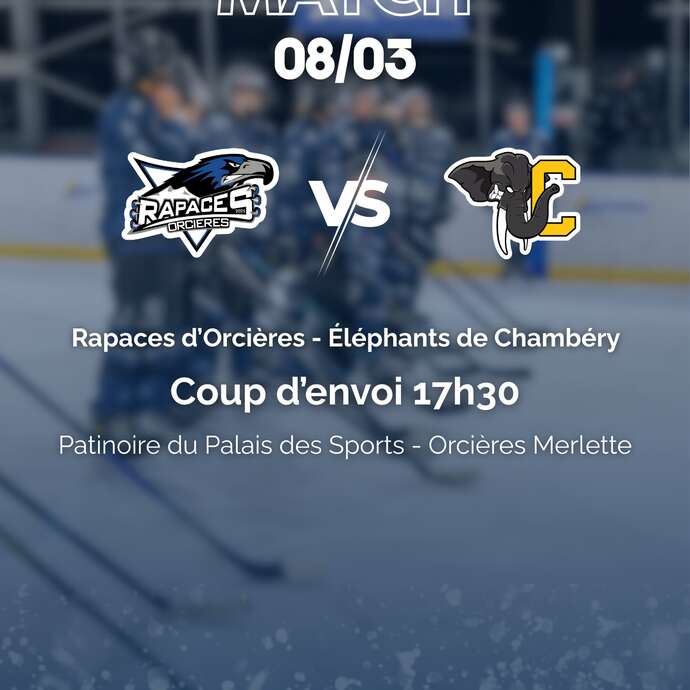 Match de hockey - Rapaces d'Orcières