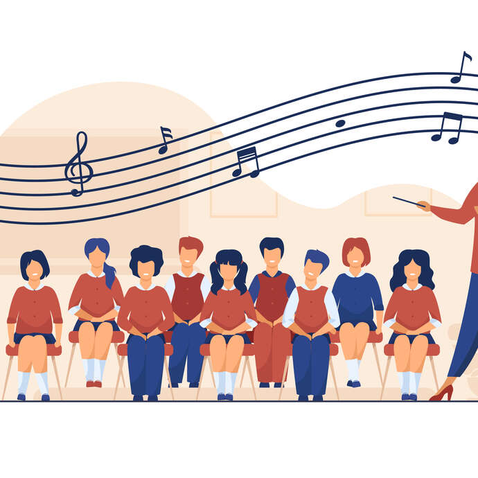 Concert de la chorale du groupe scolaire Jean-Paul II